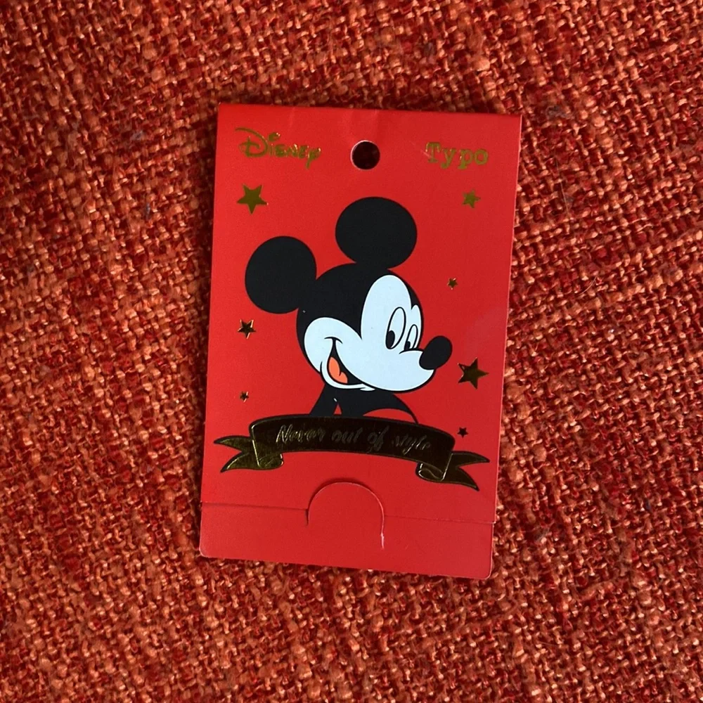 Disney x Typo Black Faux Leather Vegan Mickey Ear Mouse Backpack